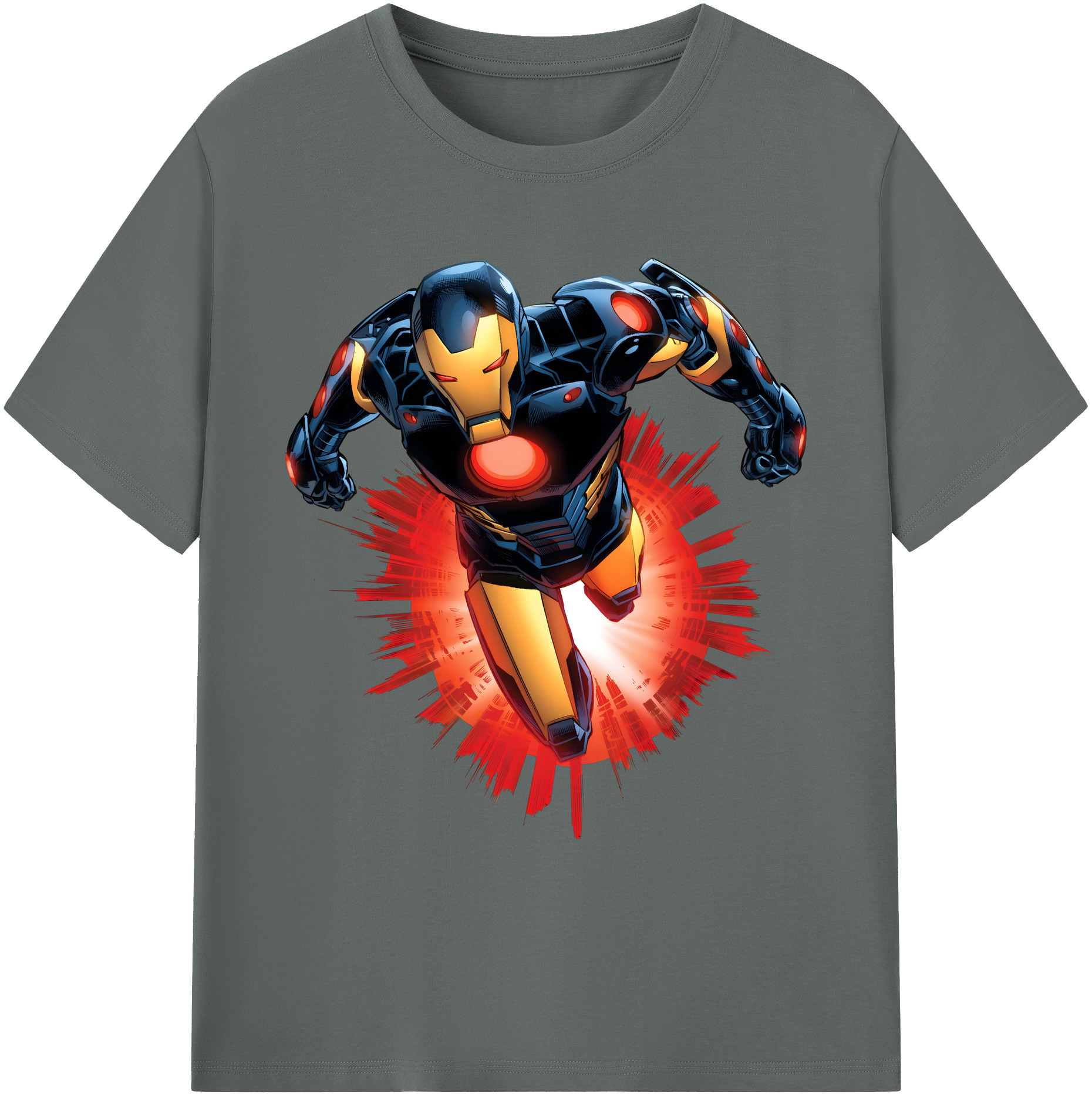（画像用） アベンジャーズ The Avengers 綿100％ メンズ半袖Tシャツ｜肌触りやわらか＆通気性